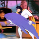 Space Ghost introduces Willie Nelson to a shark